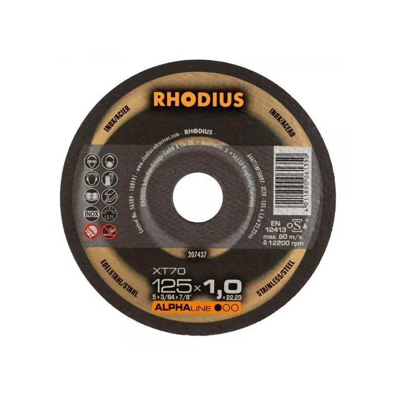 Rhodius XT70 Cut-Off Blade5 x 1/16 x 7/8