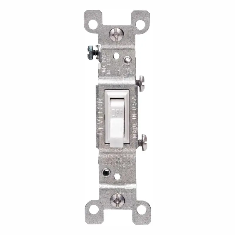 15 Amp Single-Pole Switch, White (10-Pack)0.5 / package