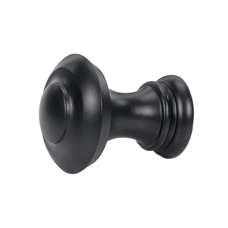 allen   roth 2-Pack Black Curtain Rod Finials