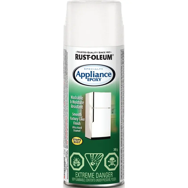 Rust-Oleum N7881830 Enamel Spray Paint, Gloss, White, 340 g, Can