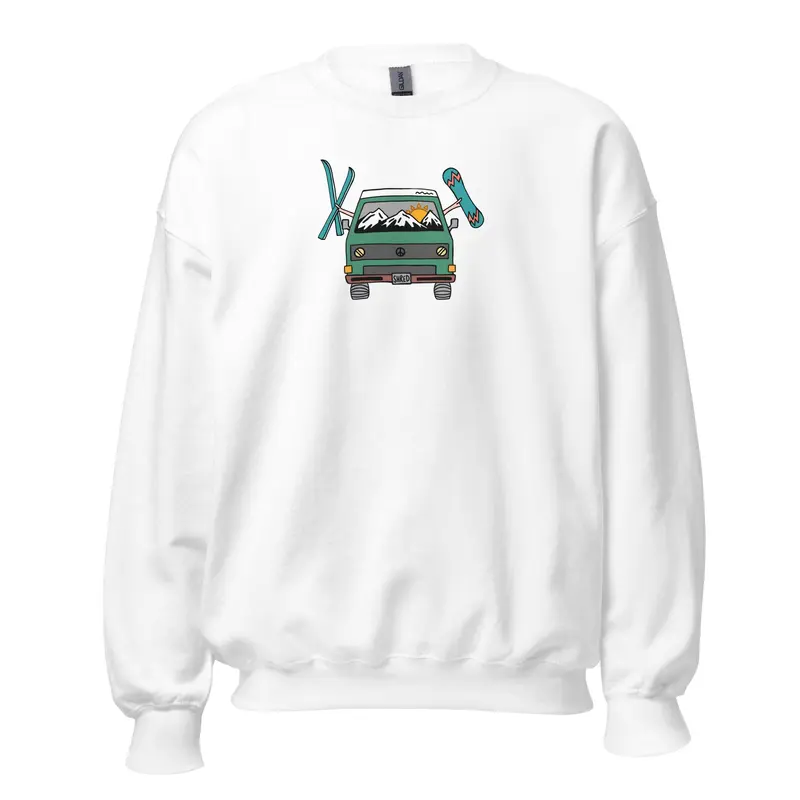 Shred Van Unisex SweatshirtBlack / S