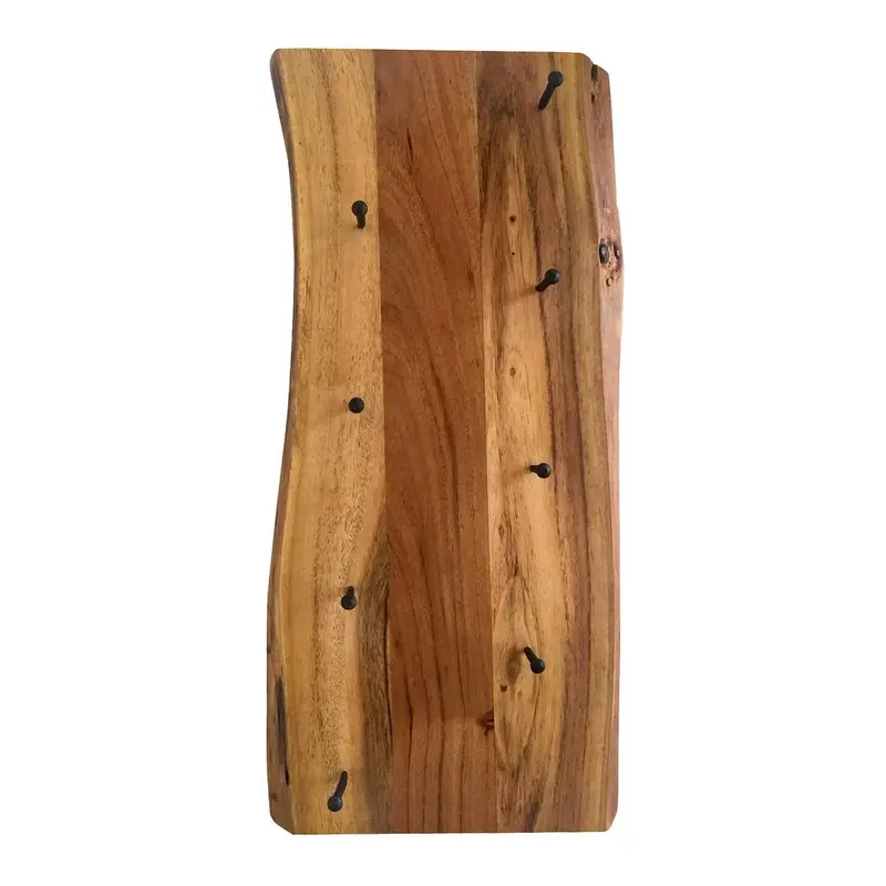 Alpine Live Edge 4 in. L Natural Wood Key Holder