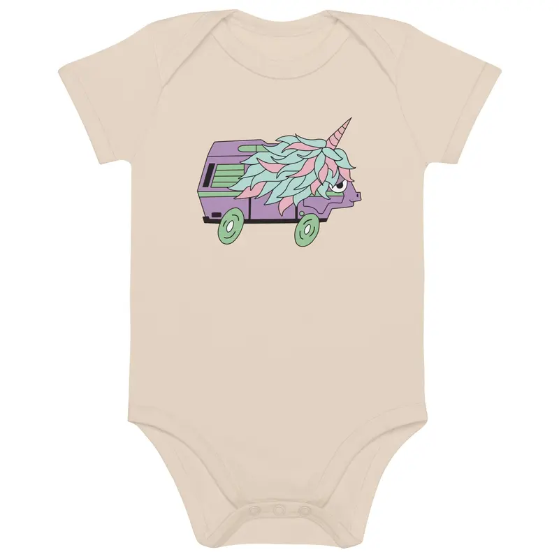 High-Top Hazel Unicorn One-Piece Baby BodysuitBlack / 3-6m
