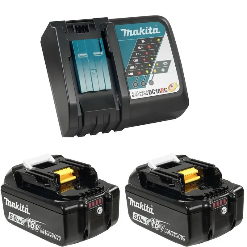 Makita T-03844 18v  (2) - 5ah Battery and Rapid Charger Starter Kit