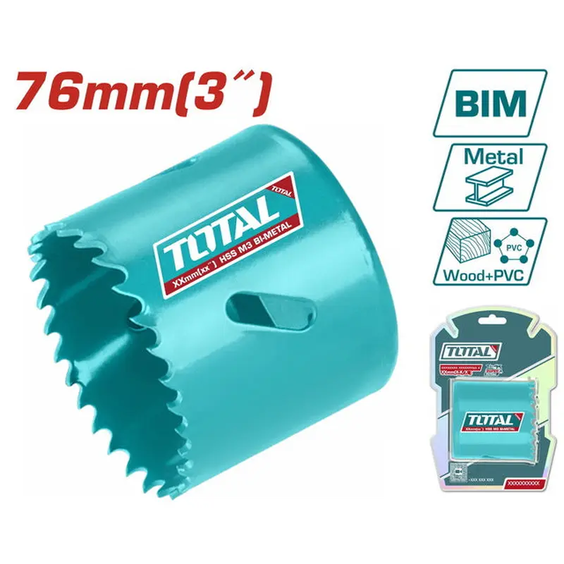 TOTAL Bi-metal HOLE SAW 76mm (TAC410761)