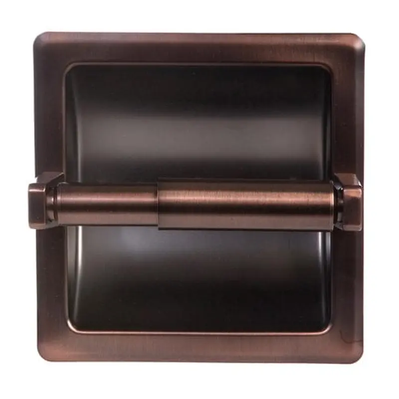 ARISTA Oil-Rubbed Bronze Recessed Spring-Loaded Toilet Paper Holder