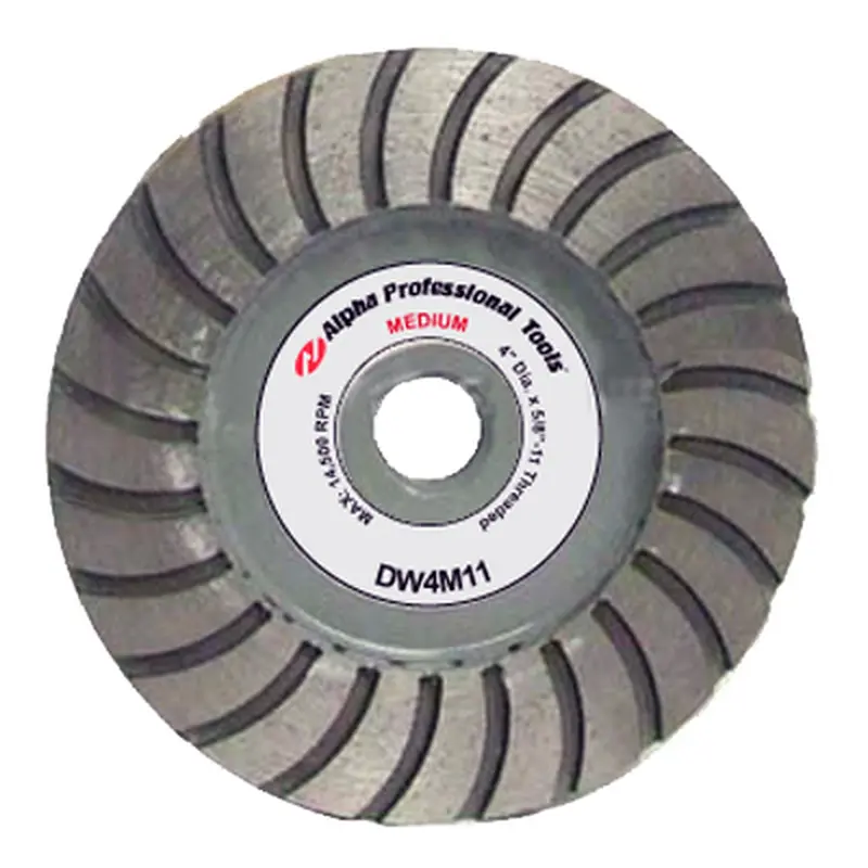 DW Style Grinding Wheels Grinding Wheel for Natural and Eng. Stone4" / Coarse