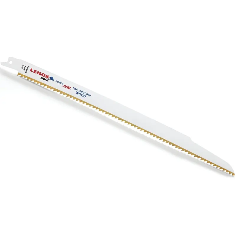 Lenox Gold 21061156GR Reciprocating Saw Blade, 3/4 in W, 12 in L, 6 TPI