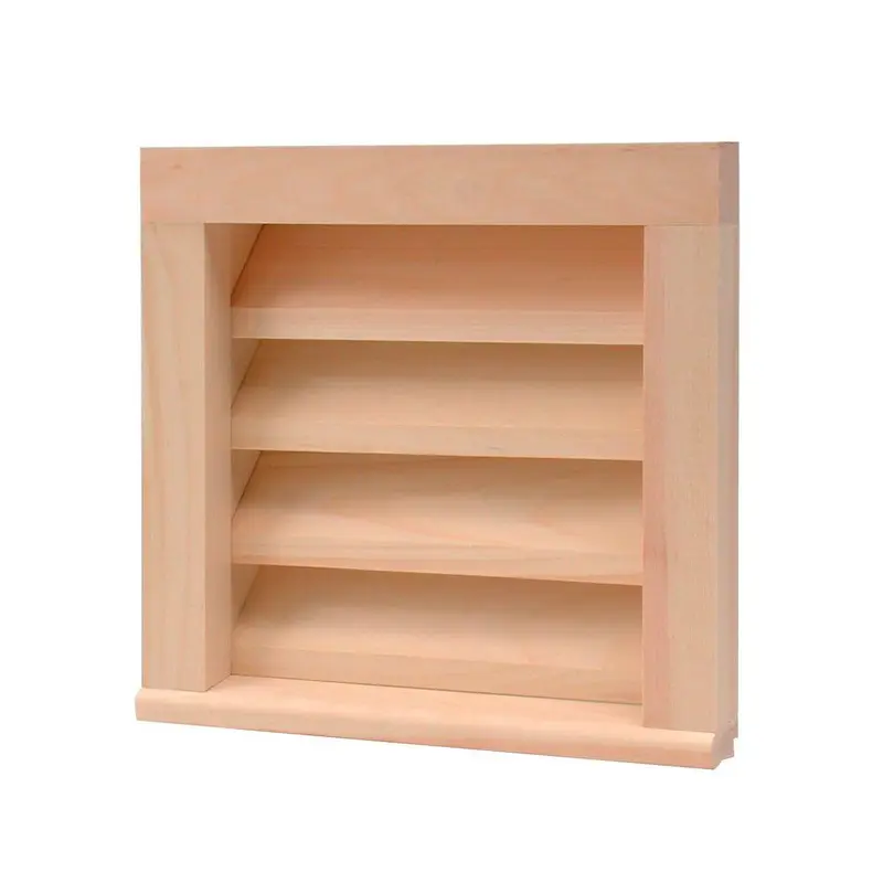 12 in. x 12 in. Square Unfinished Wood Paintable Gable Louver Vent5 / each