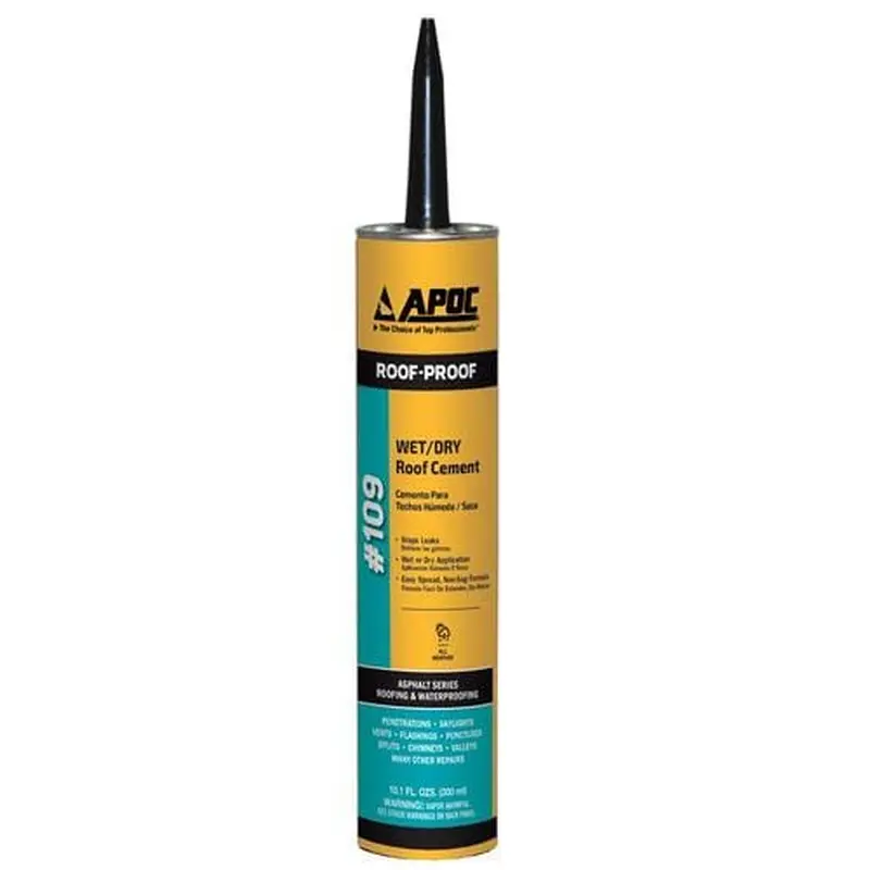 APOC Rain-Proof 10.1-fl oz Fibered Waterproof Cement Roof Sealant