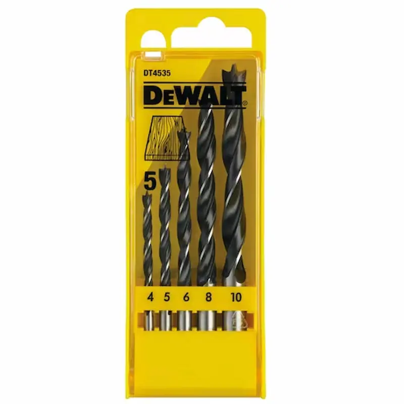 Brad point drills - pack of 5