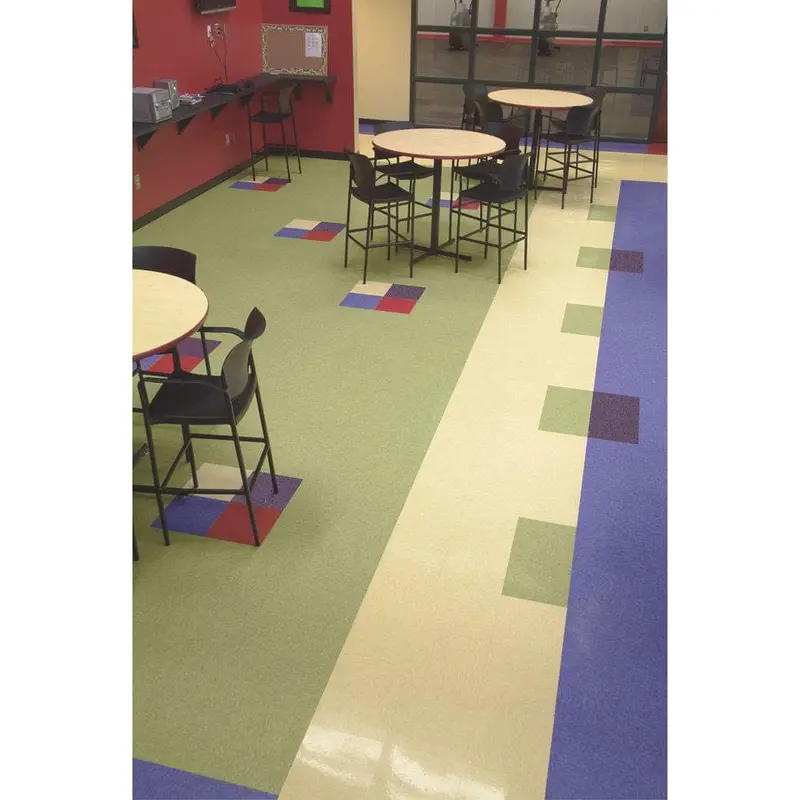 Armstrong Flooring Imperial Texture 45-Piece Buttercream Commercial VCT Tilesq/ft