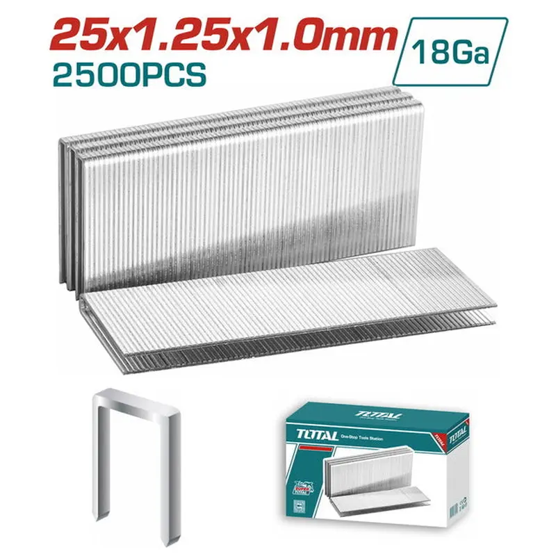 TOTAL CROWN STAPLE 25mm 2.500pcs FOR TAT81501 (TAC918252)