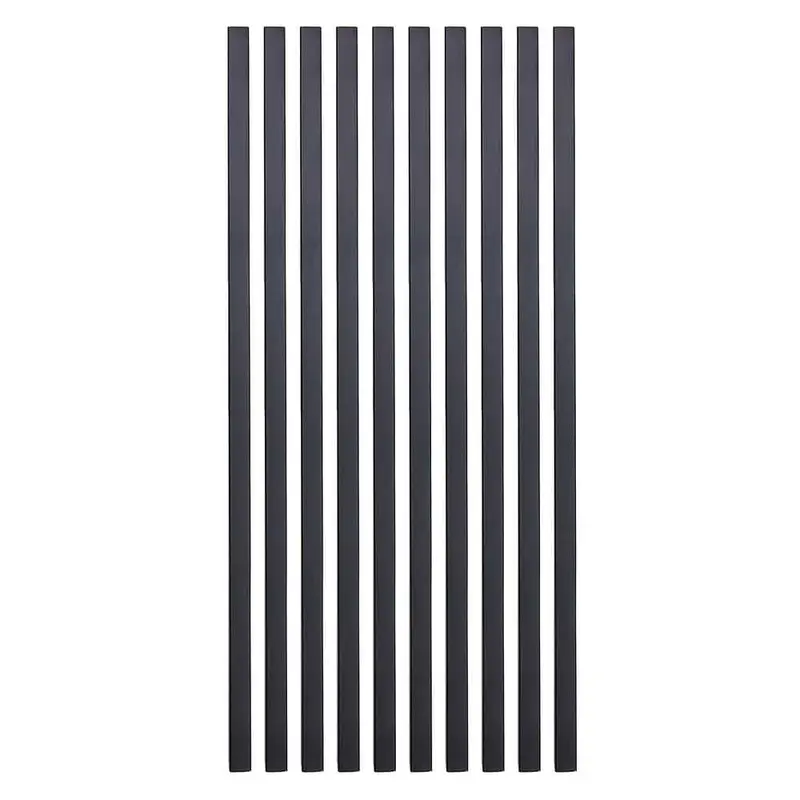 26 in. x 3/4 in. Black Pearl Matte Steel Square Baluster (10-Pack).63 / package