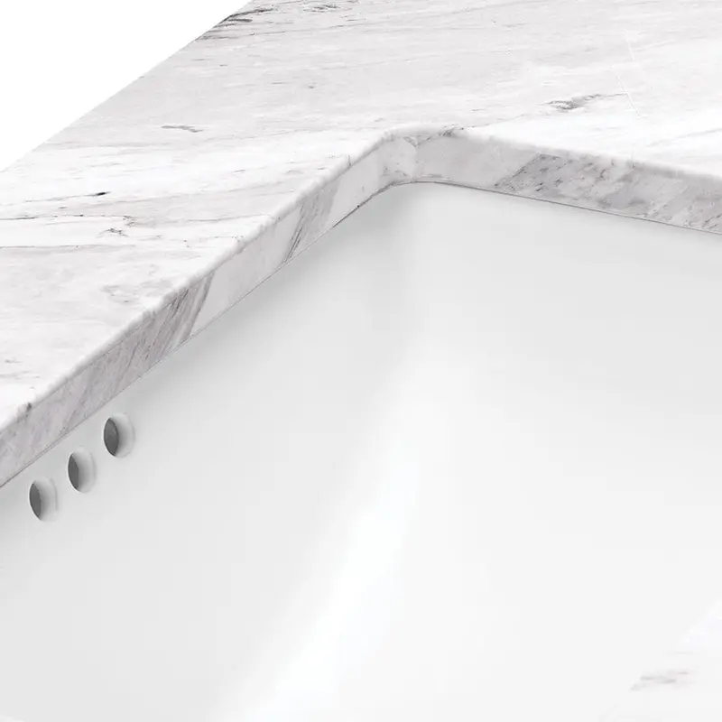61-in Ariston Natural Marble Bathroom Vanity Top