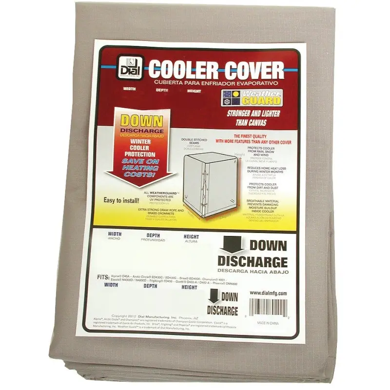 Dial 8912 Evaporative Cooler Cover, 28 in W, 28 in D, 34 in H, Polyester