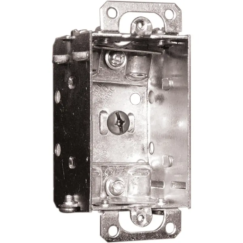 Hubbell 1100LUBAR Device Box, 1-Gang, Metal, Flush