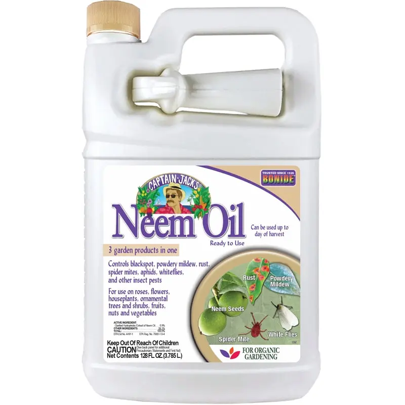 Bonide Captain Jack's 023 Neem Oil Insecticide, Liquid, Spray Application, 1 gal