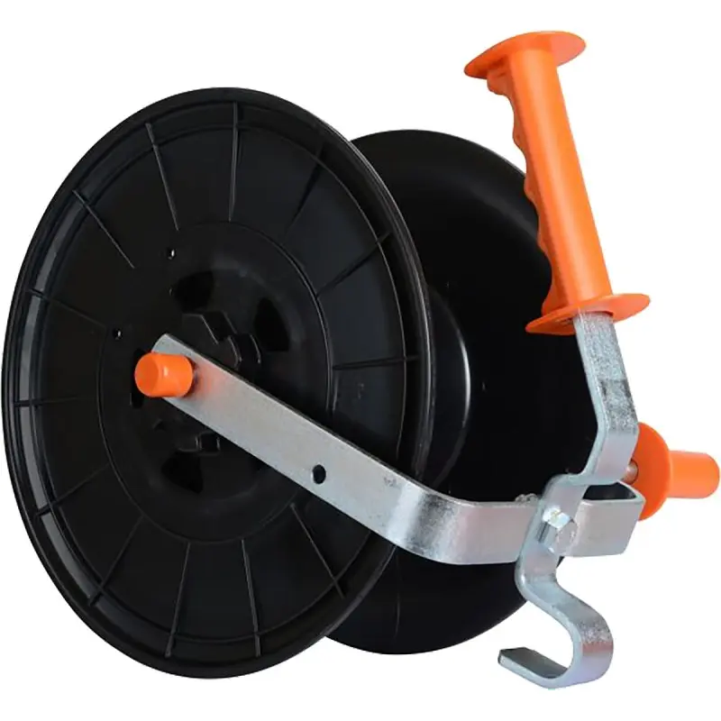 Gallagher G61600 Economy Reel, Poly, Black/Orange, Zinc