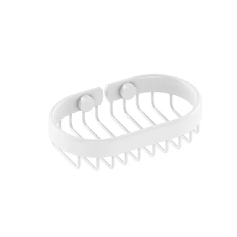Allied Brass Oval Soap Basket in Matte White