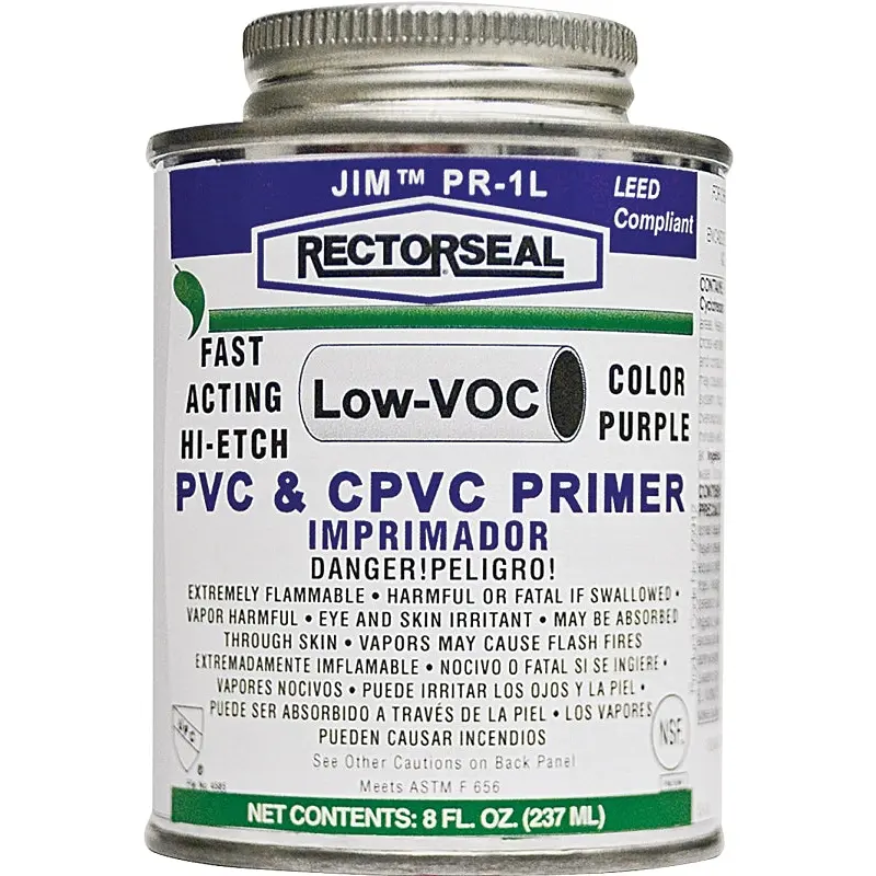 Rectorseal 55912 Hi-Etch Primer, Liquid, Purple, 0.5 pt