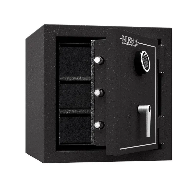 3.3 cu. ft. All Steel Burglary and Fire Safe with Electronic Lock, Hammered Grey
