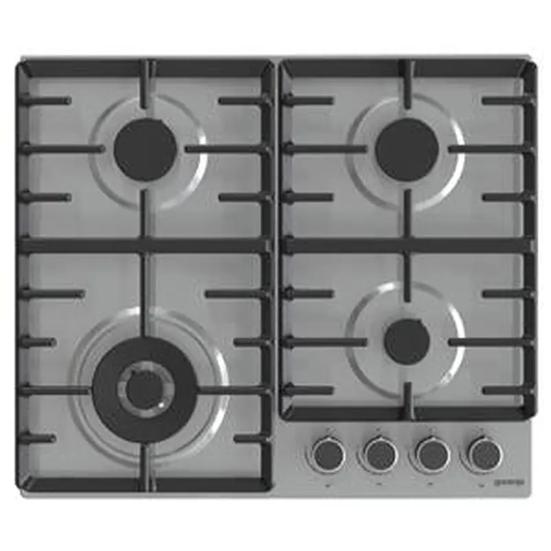 Gas hob, 60 cm,  stainless steel, 4 burners