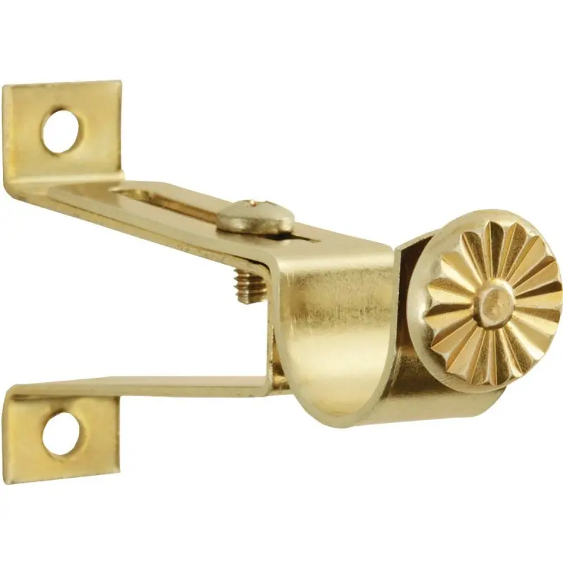 Kenney KN819 Decorative Cafe Rod Bracket, Brass