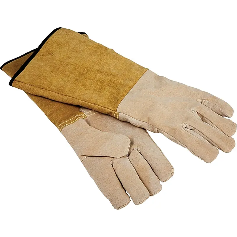 Simple Spaces CPA03110MM Hearth Fireplace Gloves, 16 in, Cowhide Leather