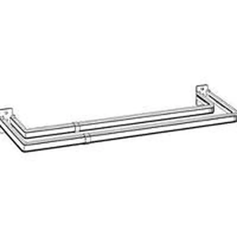 Double Curtain Rod 28" - 48"; 2" Clearance
