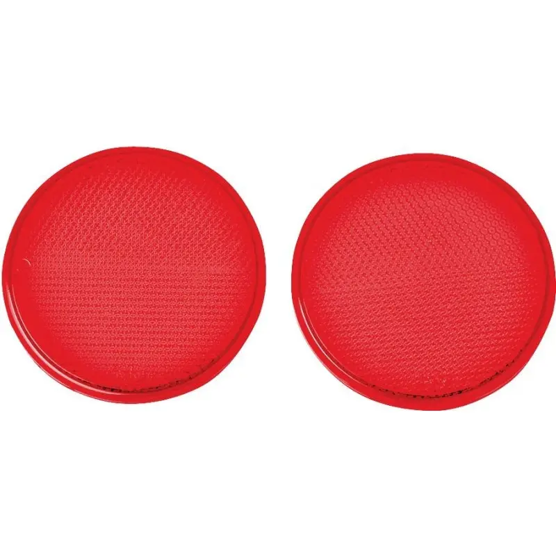 Hy-Ko CDRF-4R Carded Reflector, 9.63 in L Post, Red Reflector