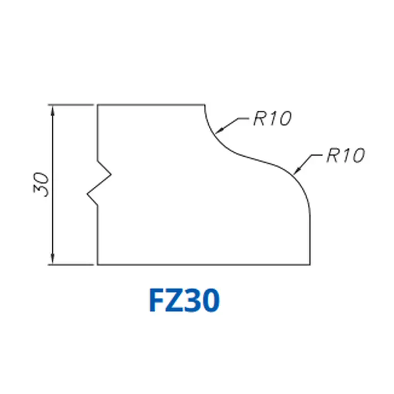 FZ30(30mm Ogee Flat - Router Bits)Standard Full Kit (BITS) / Breaker