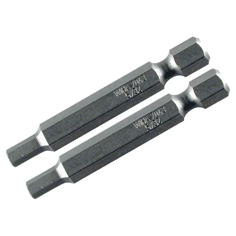 Wiha Hex Inch Power Bit 3/32 x 50mm Pack of 2 Bits