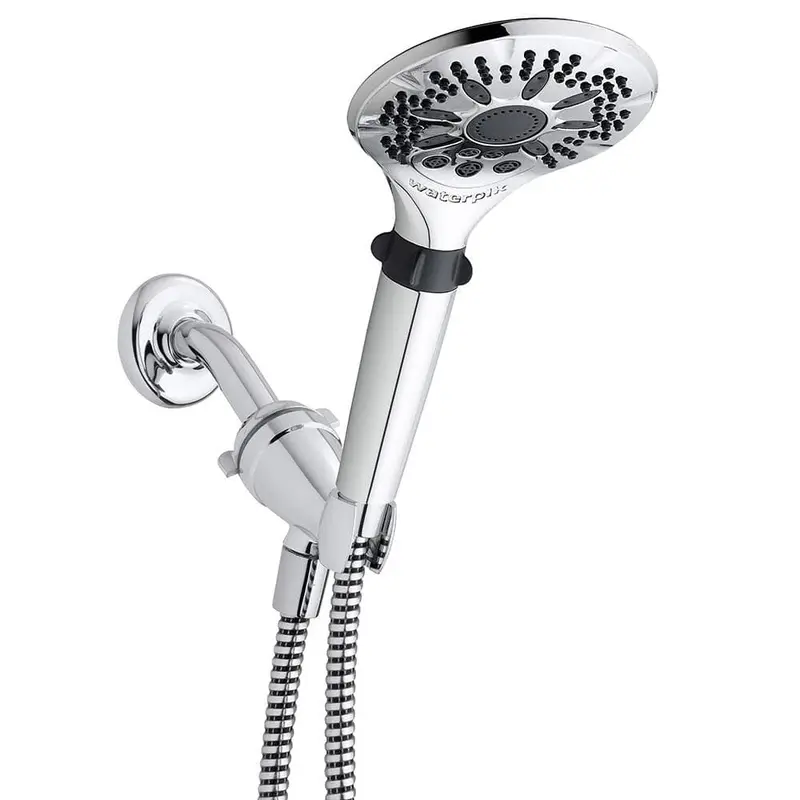 5-Spray 5 in. Single Wall Mount Handheld Shower Head in ChromeChrome / 1.6
