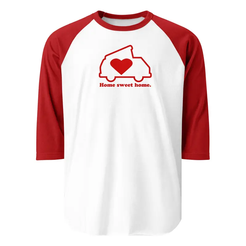 Home Sweet Home Raglan Baseball T-ShirtBlack / White / XS