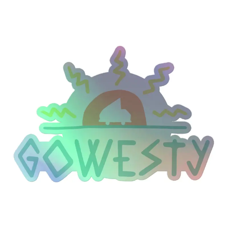 MAK GoWesty Logo Holographic Sticker33