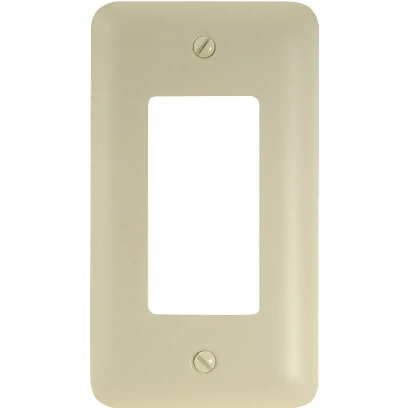 Amerelle 935RAL Wallplate, 5 in L, 2-13/16 in W, 1 -Gang, Steel, Light Almond