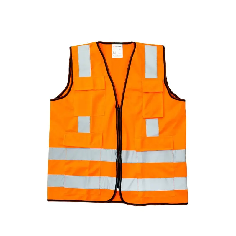 SAFETY VEST 120GSM FABRIC 4 REFLECTIVE BANDS