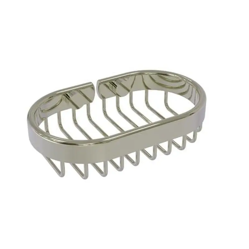 Allied Brass Oval Soap Basket in Polished Nickel