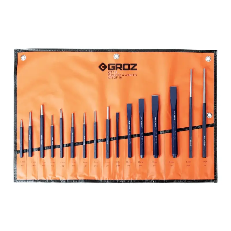 Punch and Chisel Set | KIT 16 ST | 16 Pieces
