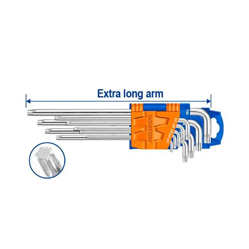 Wadfow Torx Key Set CR-V Steel