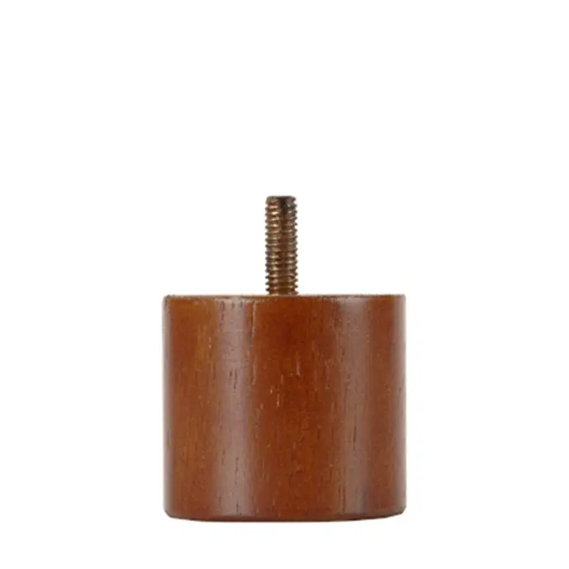 Walnut Cylinder Leg 2.25" diam., 2" Tall B