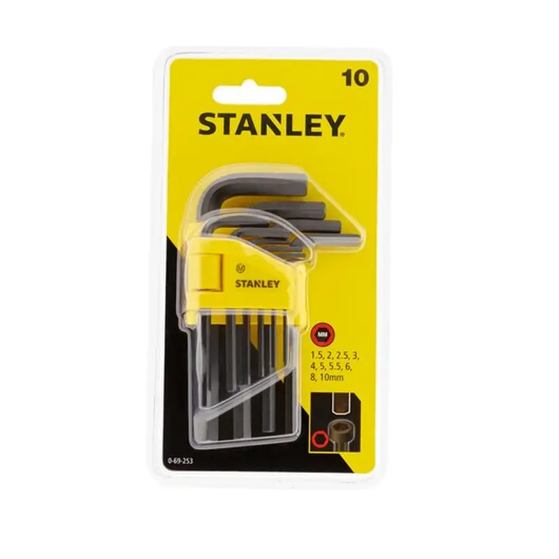 10 Pc Hex Key Set 1.5 - 10mm