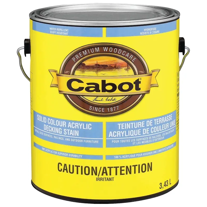 Cabot 1808C Deck Stain, Low-Lustre, Medium Base, Liquid, 1 gal