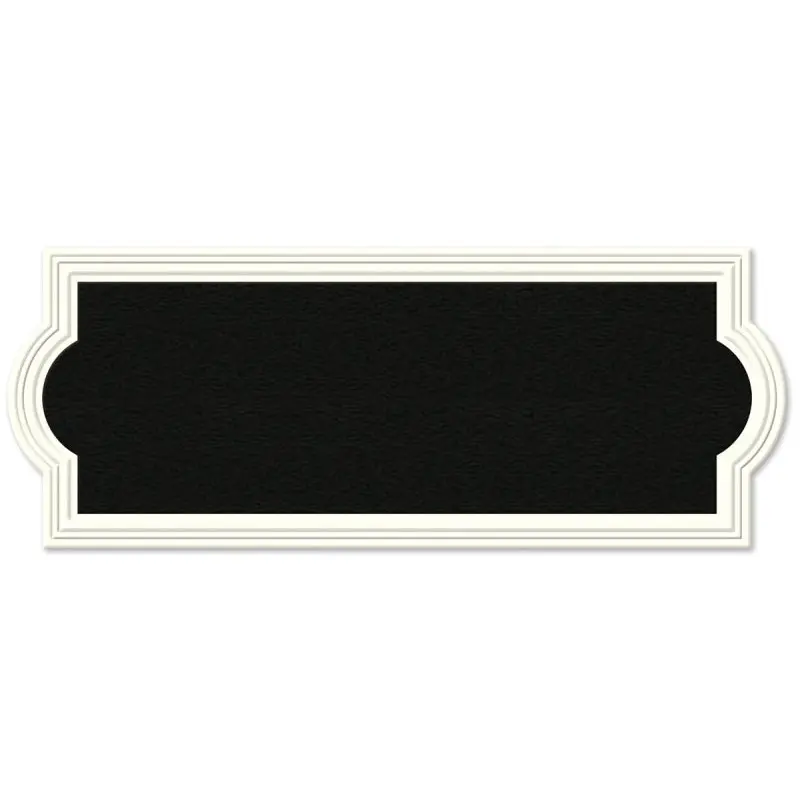 Hy-Ko AK-461 Address Plaque, Rectangular, Plastic, Off-White