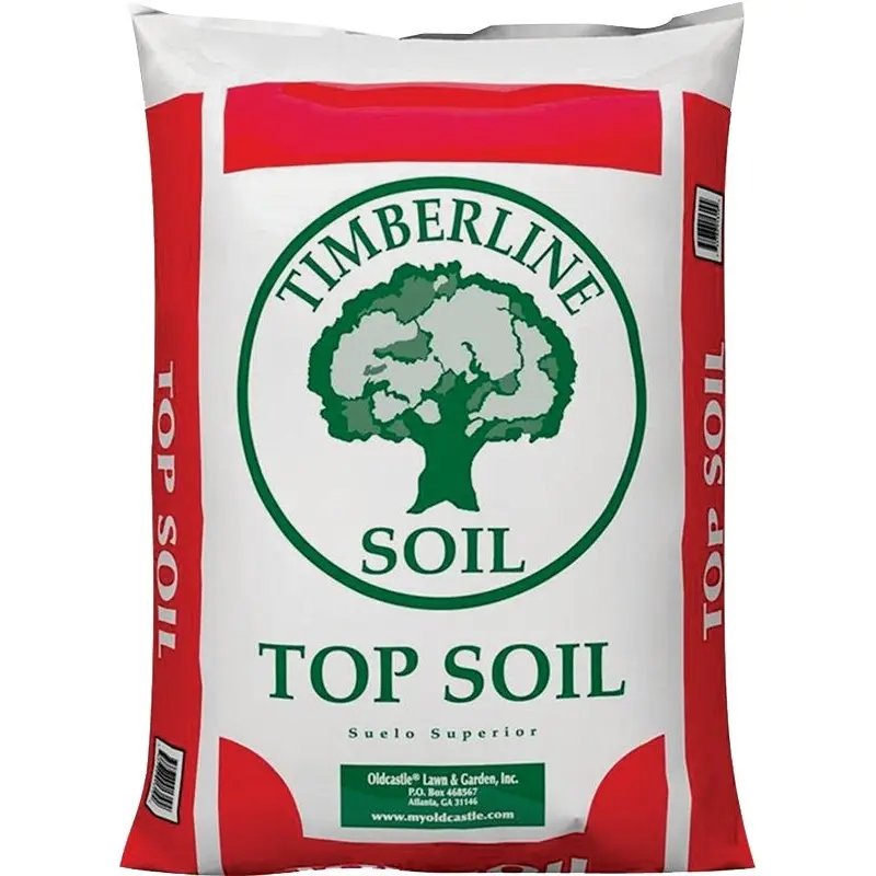 TIMBERLINE 50055019 Premium Top Soil, 1 cu-ft Coverage Area, 40 lb Bag