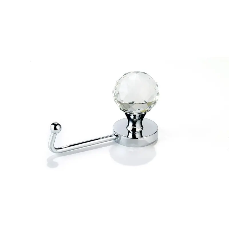 4-1/16 in. (103 mm) Crystal and Chrome Decorative Hook0.3970 / each