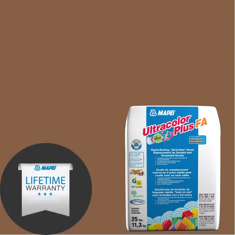 112 Pecan Ultracolor Plus FA Grout (25 lbs)