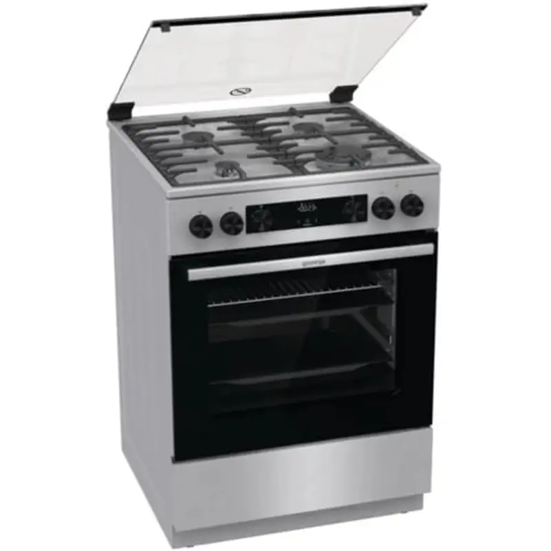Gas cooker 60cm, 4 burners, with oven capacity 71 liters