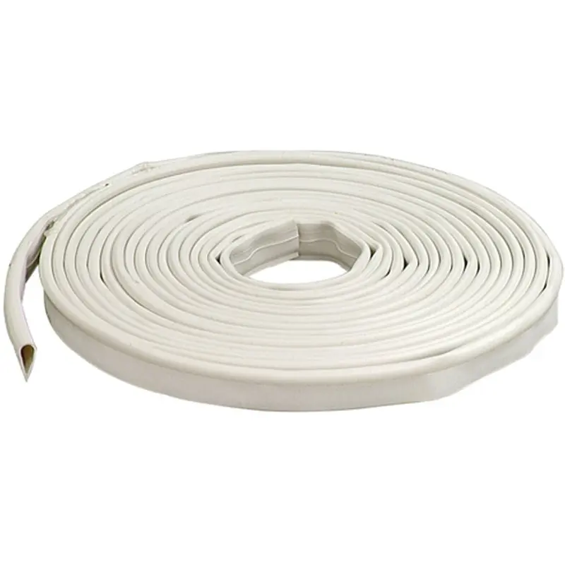 M-D 68676 Door Gasket, 1/2 in W, 1/4 in Thick, 20 ft L, Silicone, White
